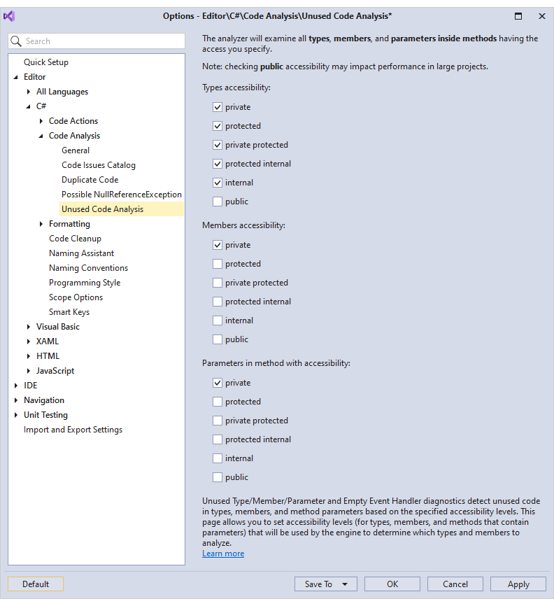 Unused Code Analysis Enhancements - CodeRush | DevExpress