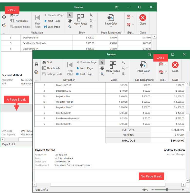 Print Layout Enhancements - WinForms Spreadsheet | DevExpress