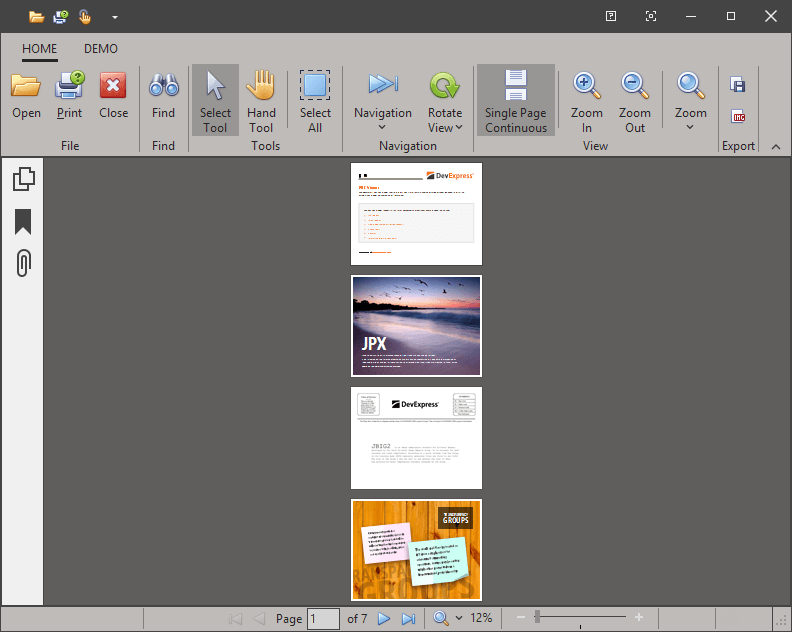 VCL PDF Viewer - Single Page Continuous Page Layout | DevExpress