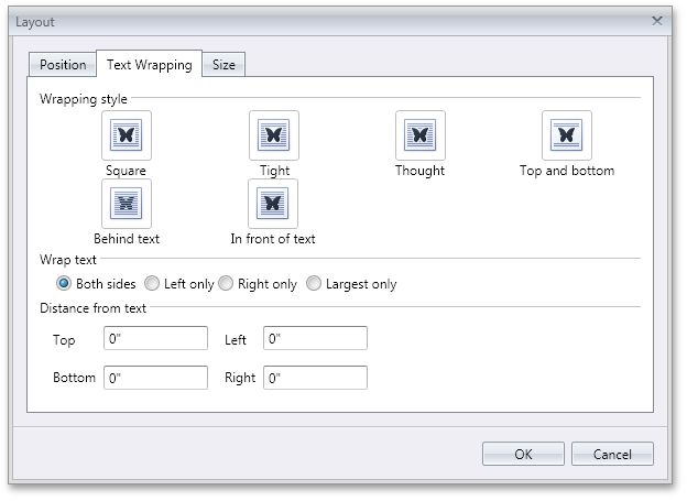 Floating Objects - Layout Dialog - WinForms XtraRichEdit by DevExpress