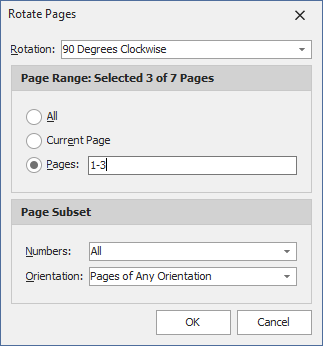 VCL PDF Viewer - Rotate Pages Dialog | DevExpress