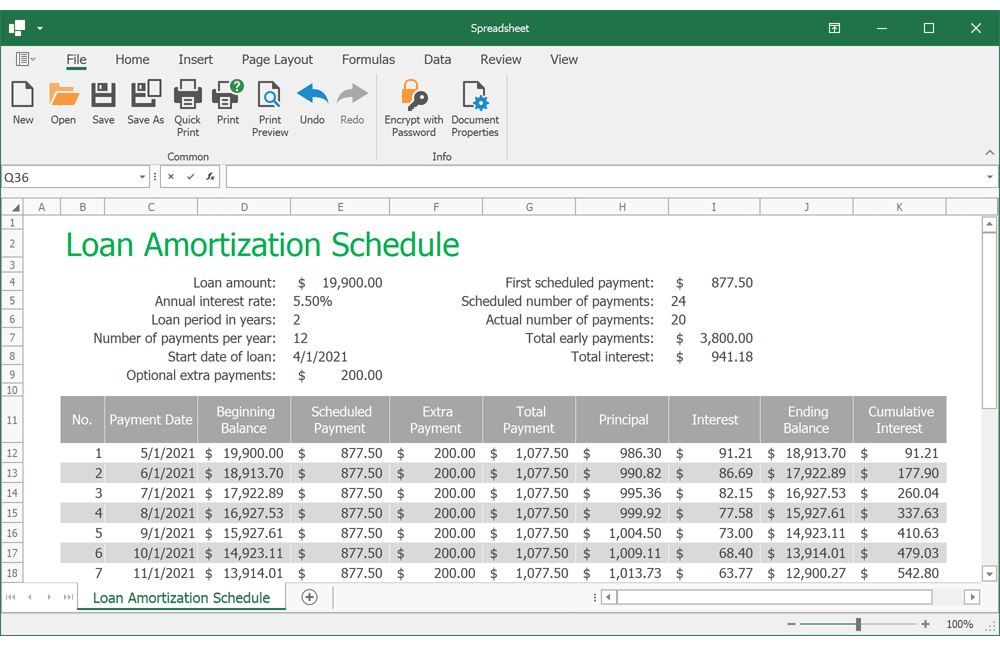 WinForms Spreadsheet Control - Accounting Format Alignment | DevExpress