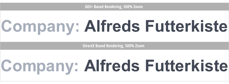 Glyph Rendering Quality - DevExpress Reporting