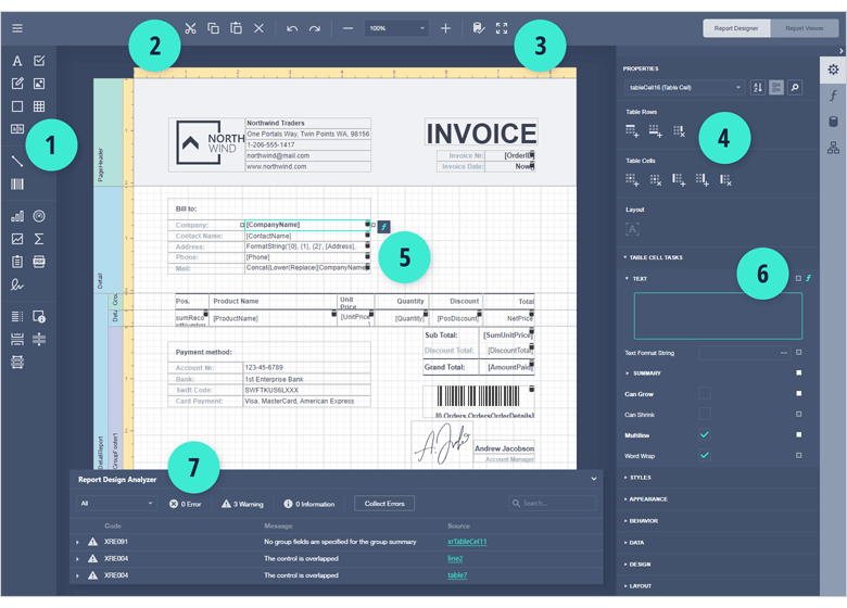 Web Report Designer - Updated UI | DevExpress