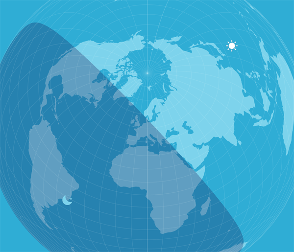 Lambert Azimuthal Equal-Area Projection - WinForms Map | DevExpress