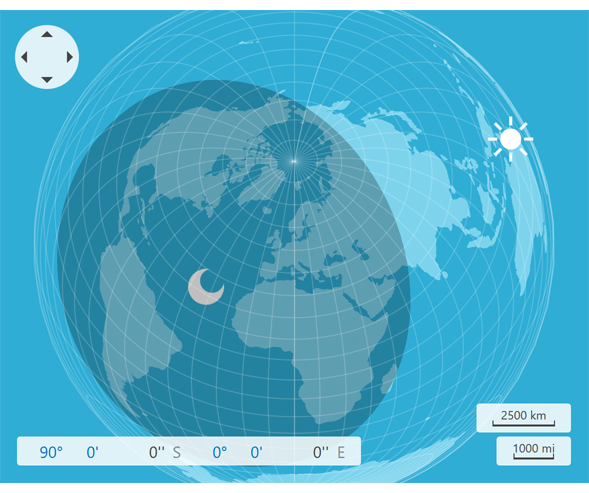 Lambert Azimuthal Equal-Area Projection - WPF Map | DevExpress