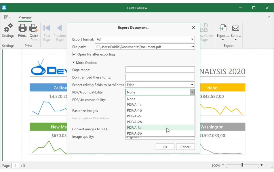 WPF Spreadsheet - Accessible PDF Export | DevExpress