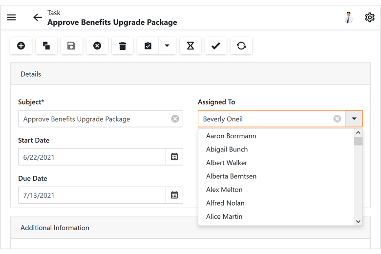 Enhanced Lookup Editor Buttons - XAF for Blazor | DevExpress