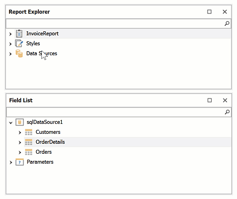 Enhanced Search in the Report Explorer - WinForms Reporting | DevExpress
