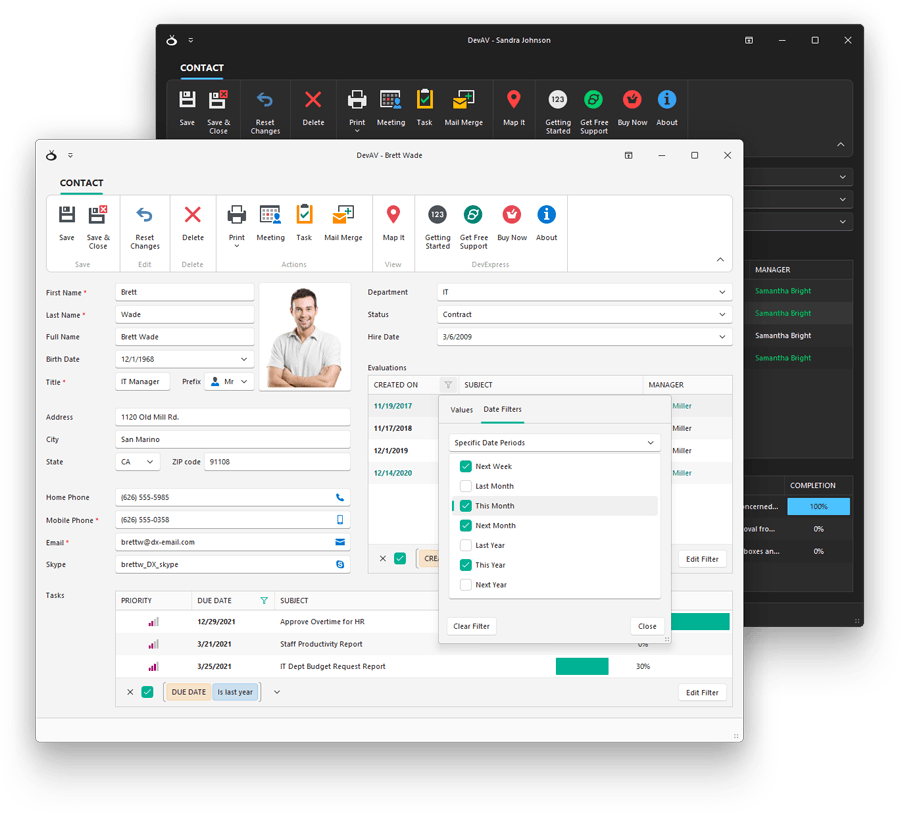 Office 2021 Theme (Skin) - WinForms UI Controls | DevExpress