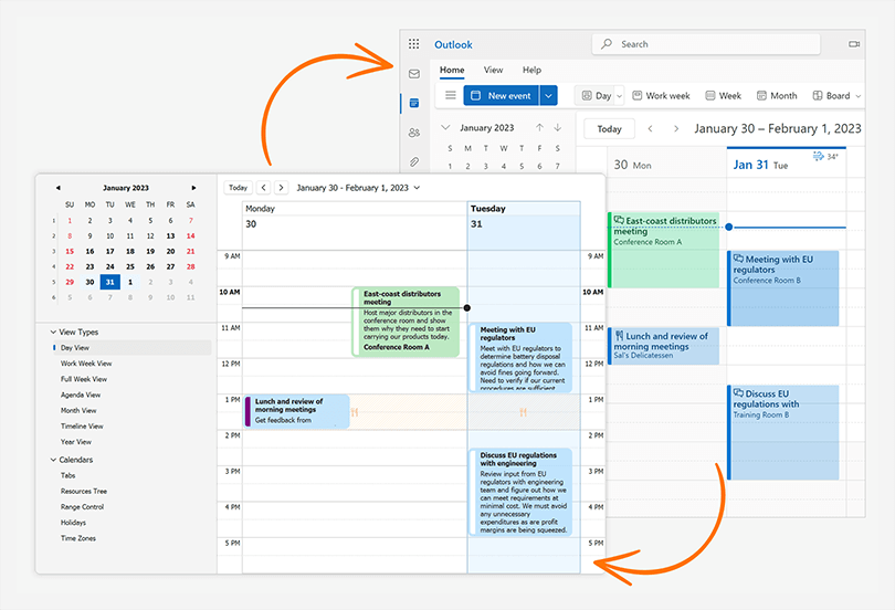 Synchronize Appointments with Microsoft 365 Calendars - WinForms Scheduler, DevExpress