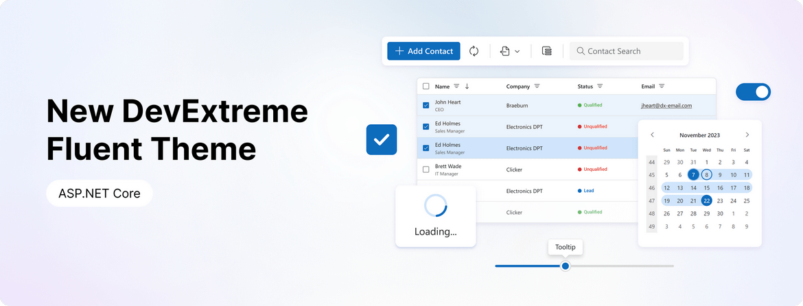 Fluent Themes - ASP.NET Core UI Controls, DevExpress