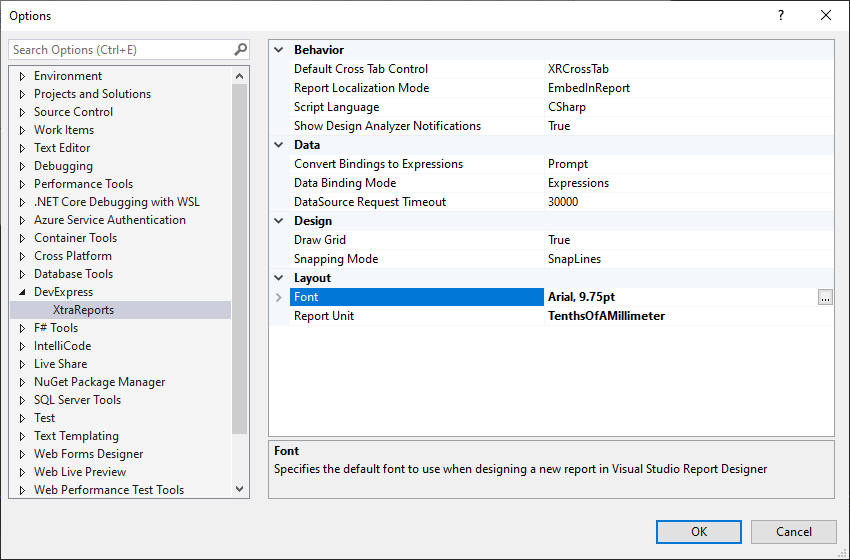 Visual Studio Report Designer Enhancements