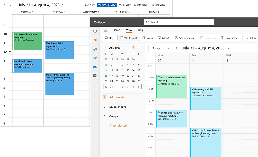 Microsoft 365 Calendar Synchronization - WPF Scheduler, DevExpress