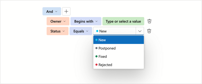 Blazor Filter Builder - Value Templates
