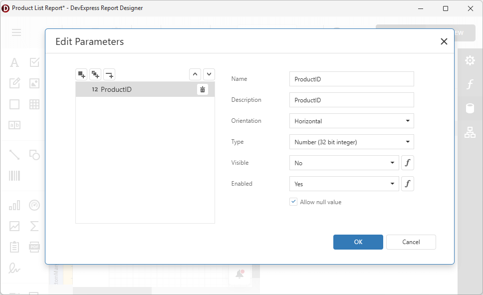 AI-Powered Reports - A Parameter Editor Example - VCL Components, DevExpress