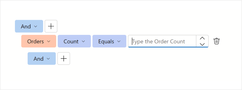 <Filter Builder - Customize a Count Editor
