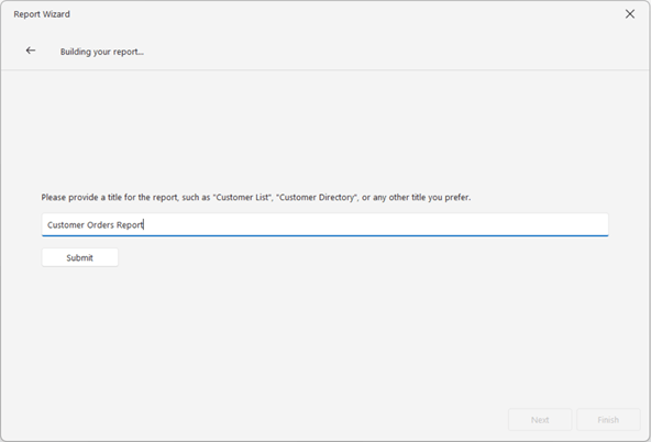 AI Wizard Clarification Questions, DevExpress