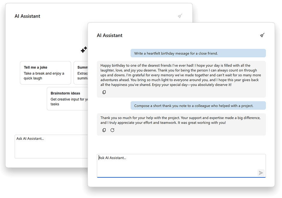 Fluent UI - WinForms AI Chat Control, DevExpress