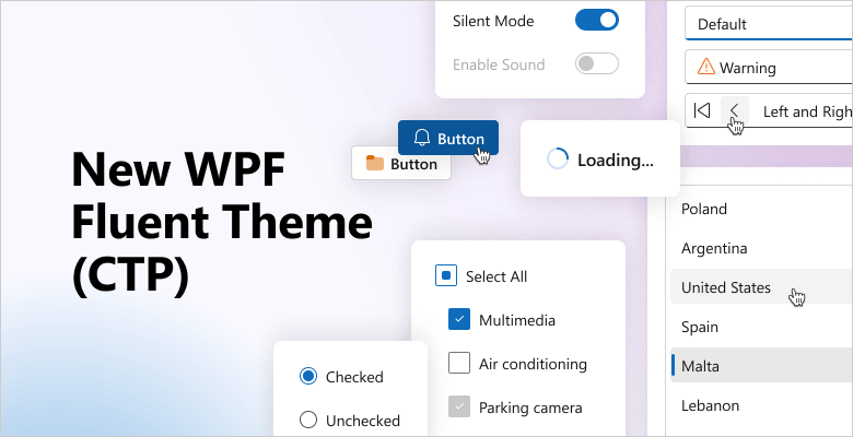 DevExpress Fluent Theme for WPF