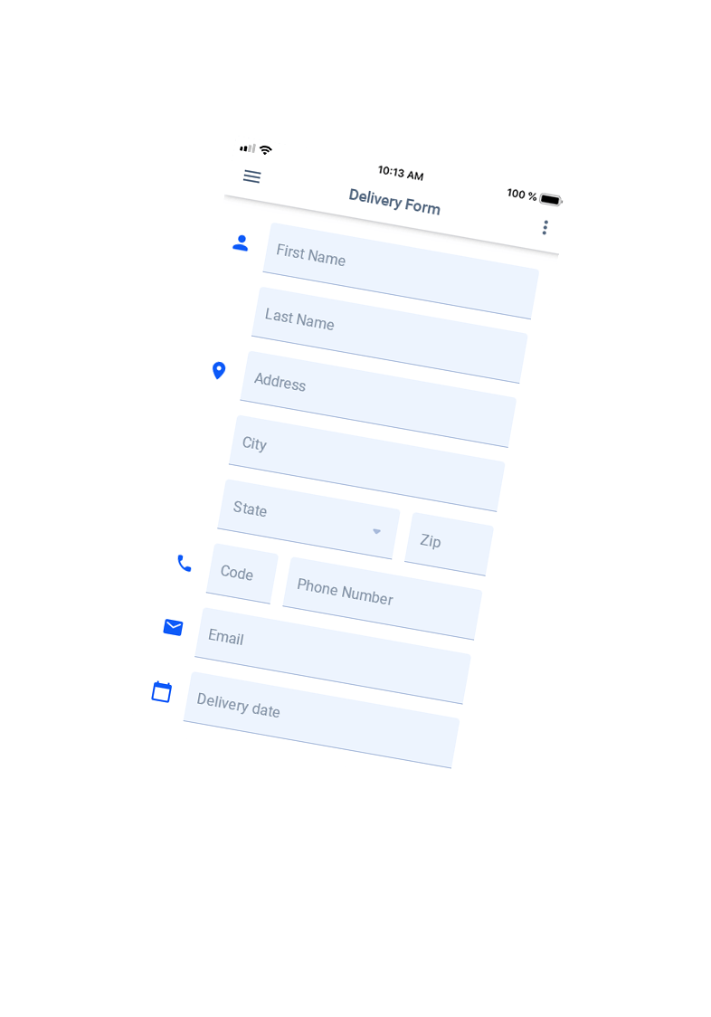 Xamarin.Forms Data Form for iOS, DevExpress
