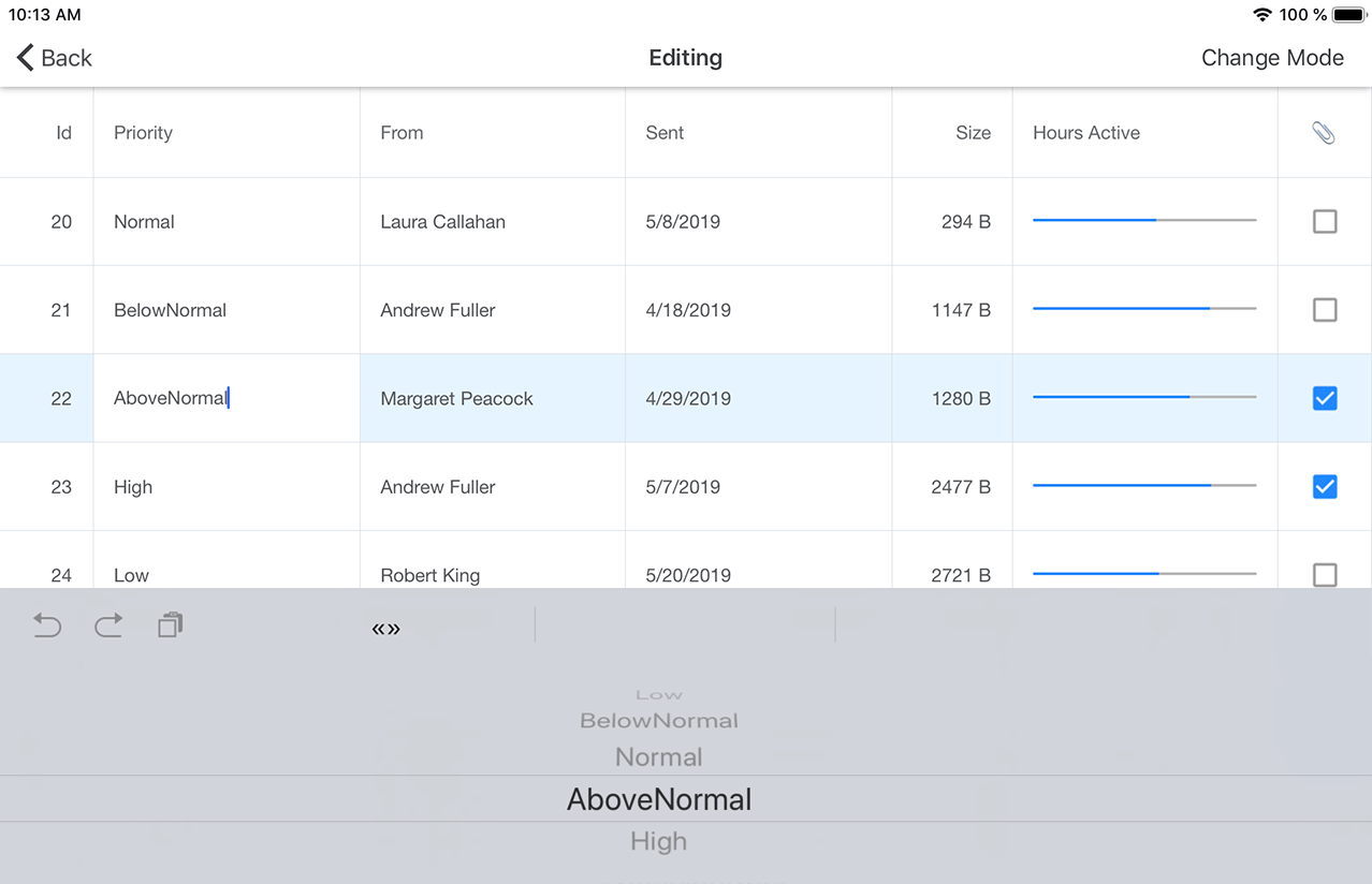 Data Editing - Xamarin.Forms Data Grid Control, DevExpress